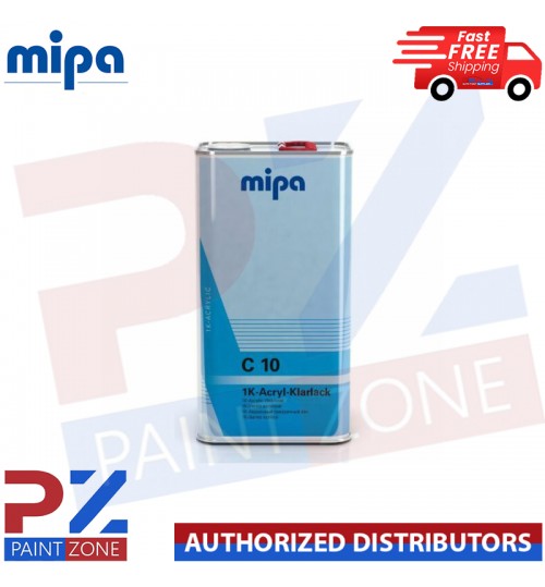 MIPA 1K Single Pack Clearcoat RFU C10 5L Clear Lacquer Klarlack